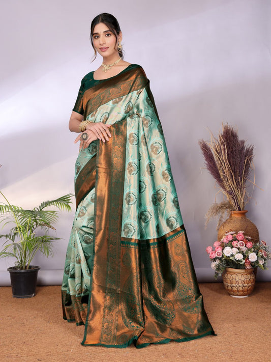 Beautiful Zari work Banarasi Saree