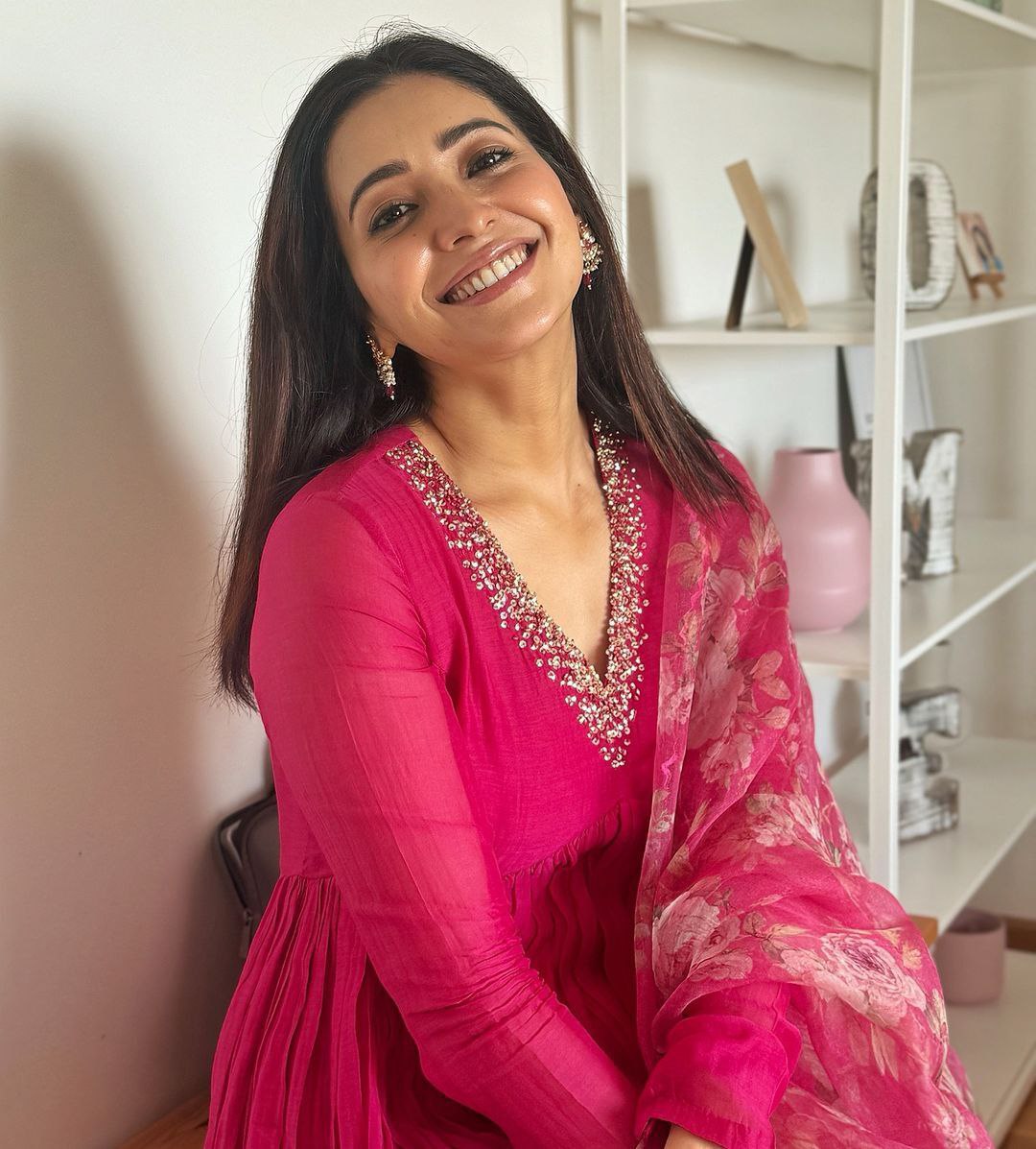 Pure Soft Chanderi Kurti Pant With Orgenza Duppata