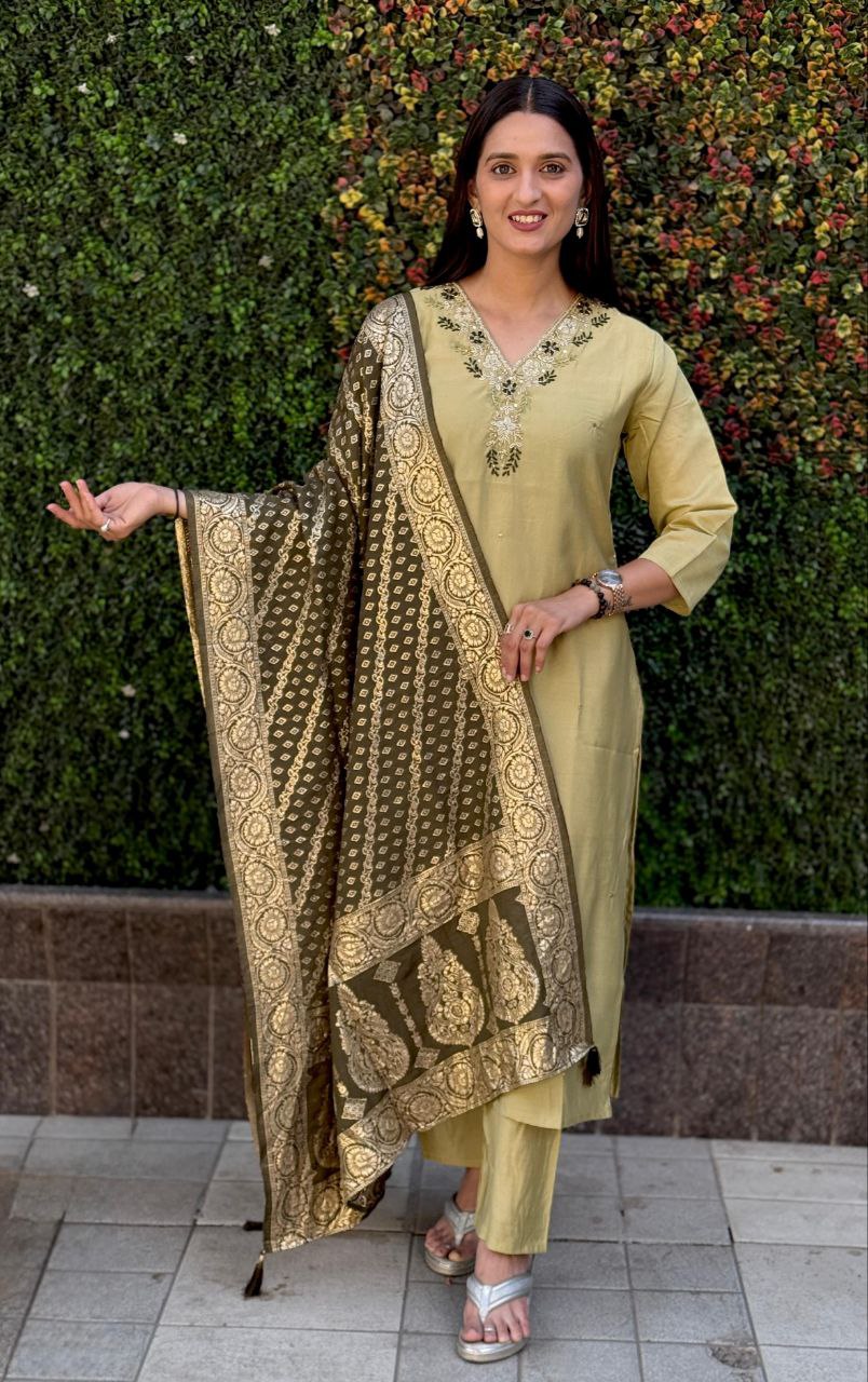 Launching New Designers Kurti Pent Dupatta Set