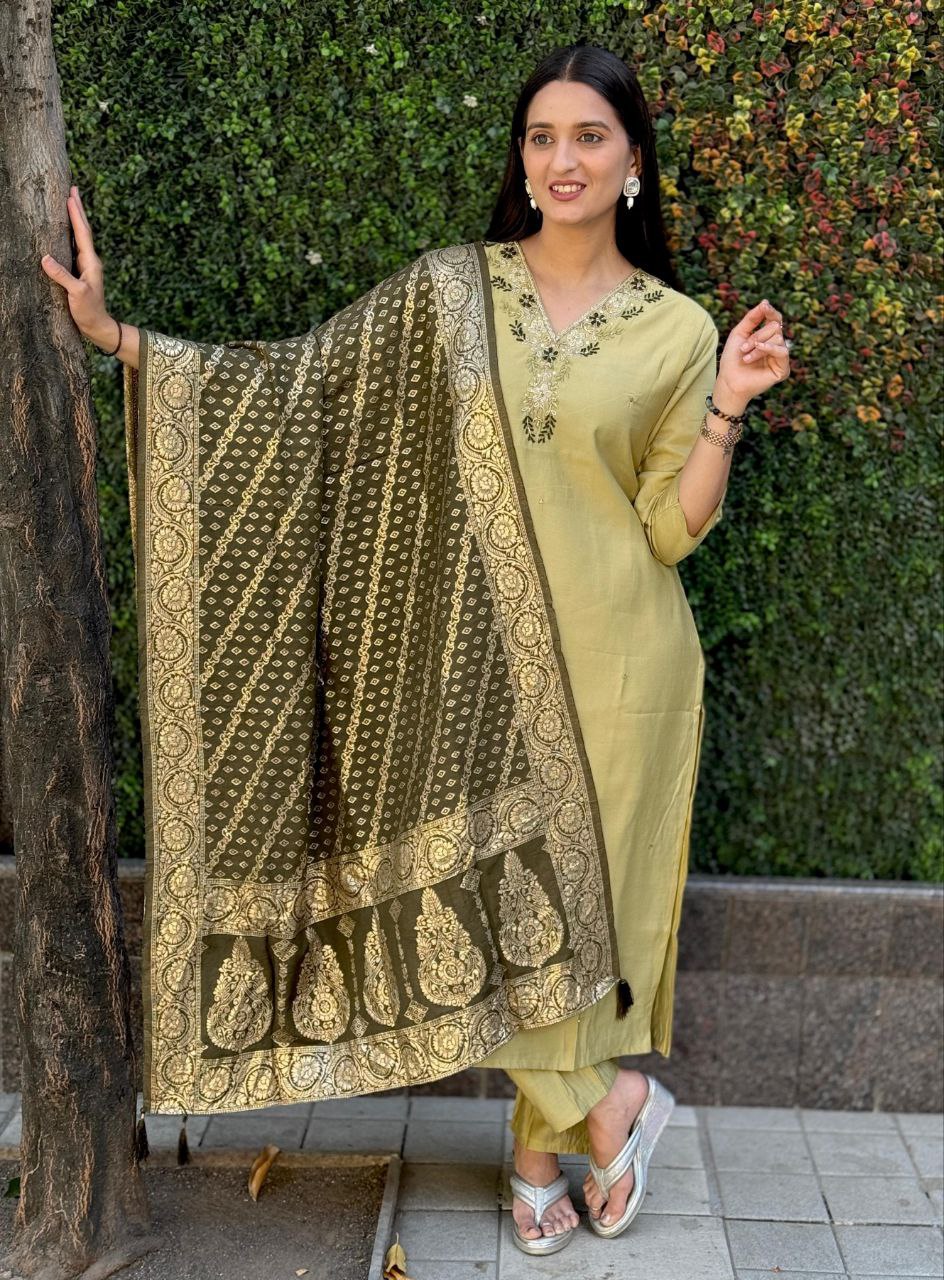 Launching New Designers Kurti Pent Dupatta Set
