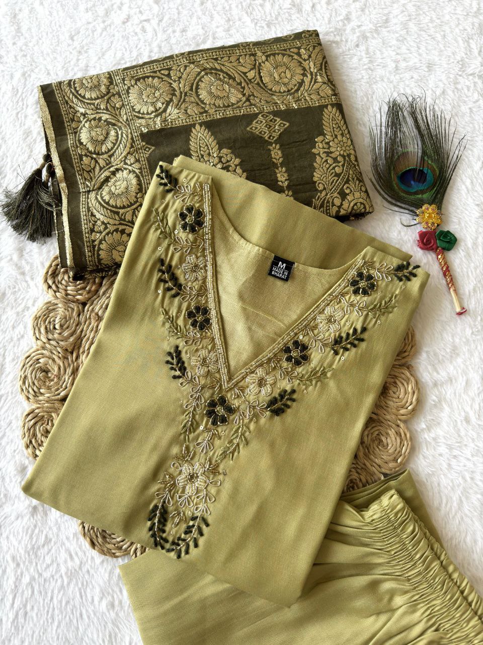 Launching New Designers Kurti Pent Dupatta Set