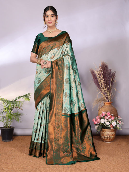 Beautiful Zari work Banarasi Saree